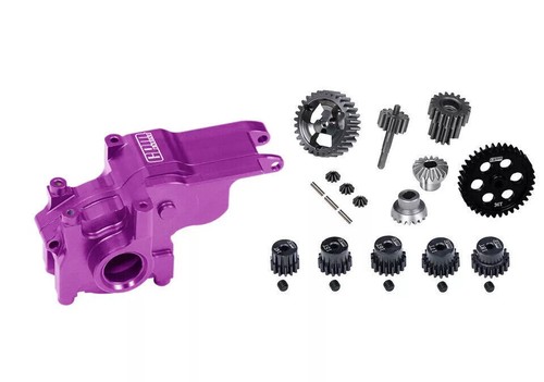 PINION GEAR TRANSMISSION CASE W. MAIN GEAR SET FOR LOSI 1/24 MICRO-B BUGGY - Picture 32 of 34