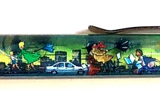 Chicago Floaty Pen Moving People Blown by Wind on Street Windy City Vtg Floater