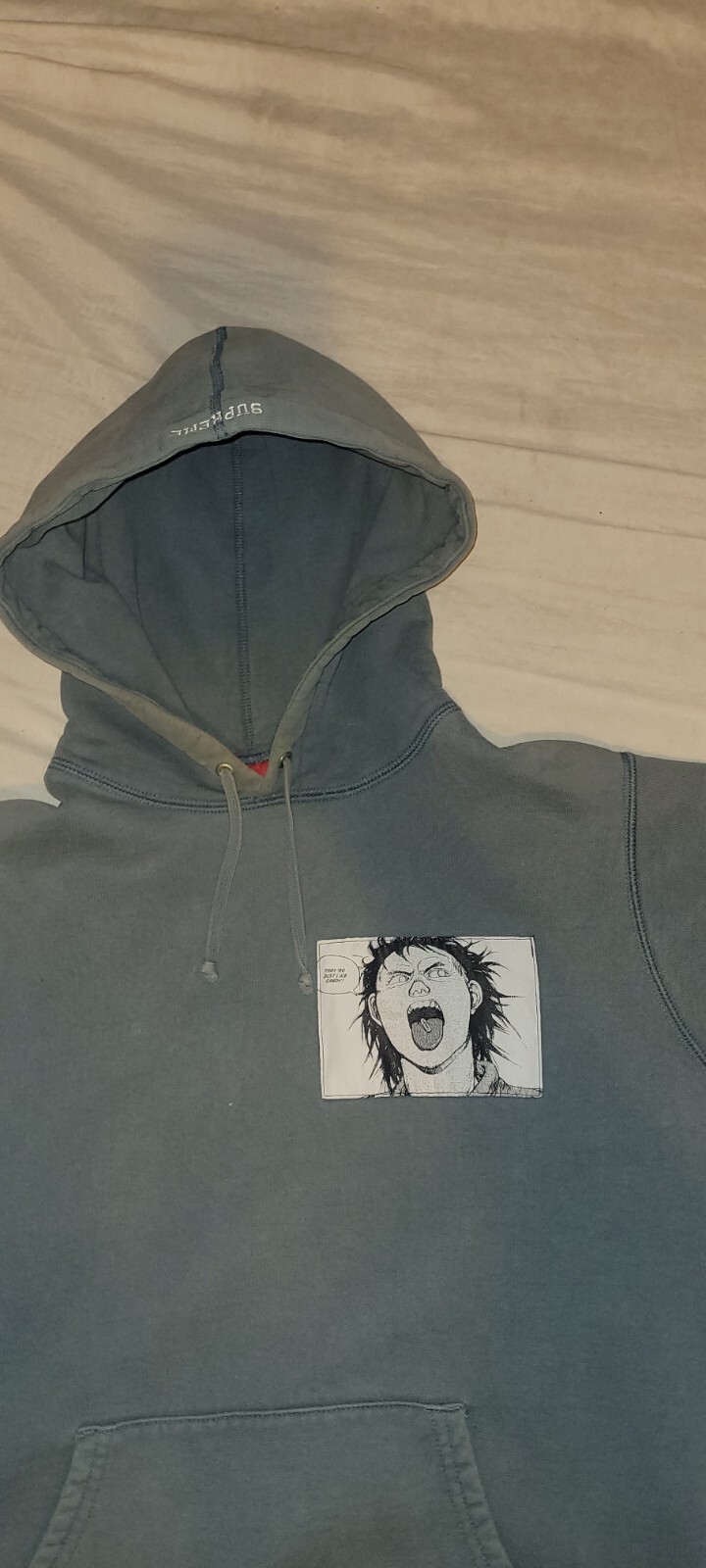 Supreme x Akira Patches Hoodie Slate Medium FW17 image 2