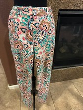 Chicos So Slimming Petite Bombay Medallion Girlfriend Ankle Jeans Sz 1.5 or M/10
