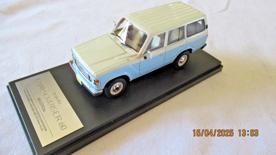 Toyota Land Cruiser FJ60 FlexDream resina azul 1:43 Hi-Story HS061SP1 NUEVO EN CAJA Foto 4 de 4