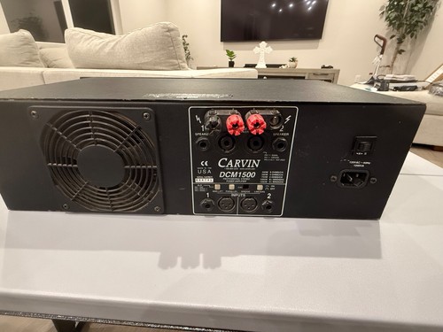 Carvin DCM 1500 Professional Power Amplifier – Used, Power Cord Included - Picture 3 of 4