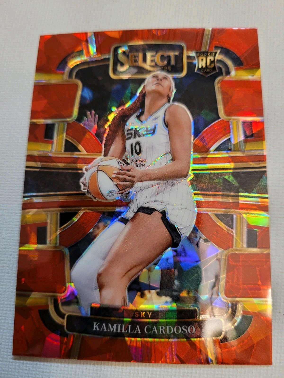2024 Panini Select WNBA Concourse Red Ice Prizm Kamilla Cardoso #33 Rookie RC