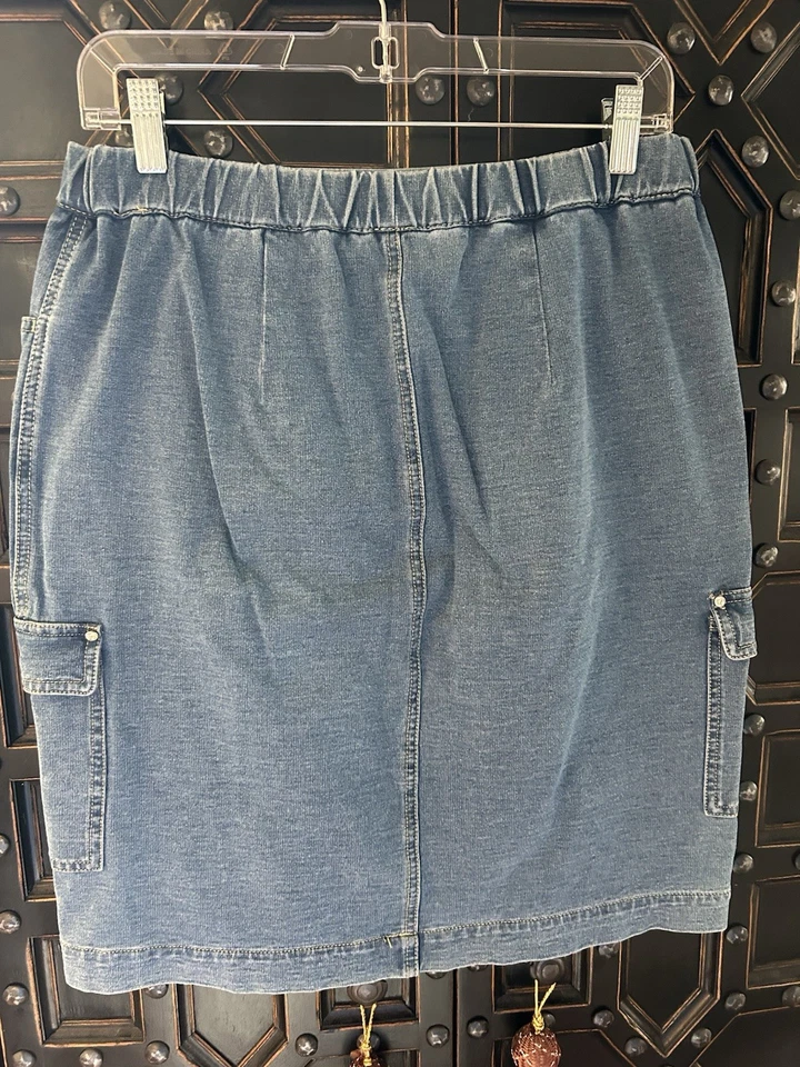 Pantalón corto de mezclilla Dream Jeannes by Quacker Factory talla pequeña Bling Foto 3 de 4