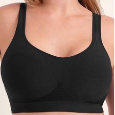 truekind Daily Comfort Wirefree Shaper Bra 4XL Black