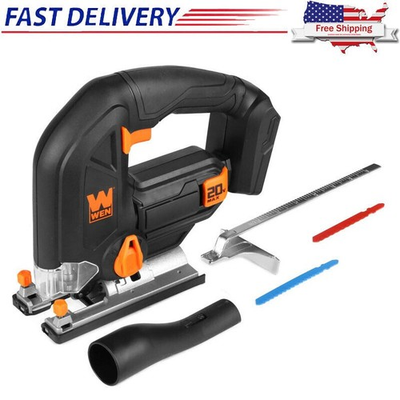 #ad 20V Max Cordless Jigsaw Power Tools Variable Pressure Trigger 4 Position Jig Saw $67.43