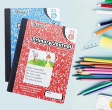 (2) BAZIC Primary Journal 100 Sheet Marble Composition Book, Preschool - Grade 2