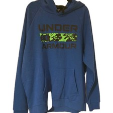 NWT Men's Loose Under Armour U/A Rival FLC Signature Sz XXL Hoodie