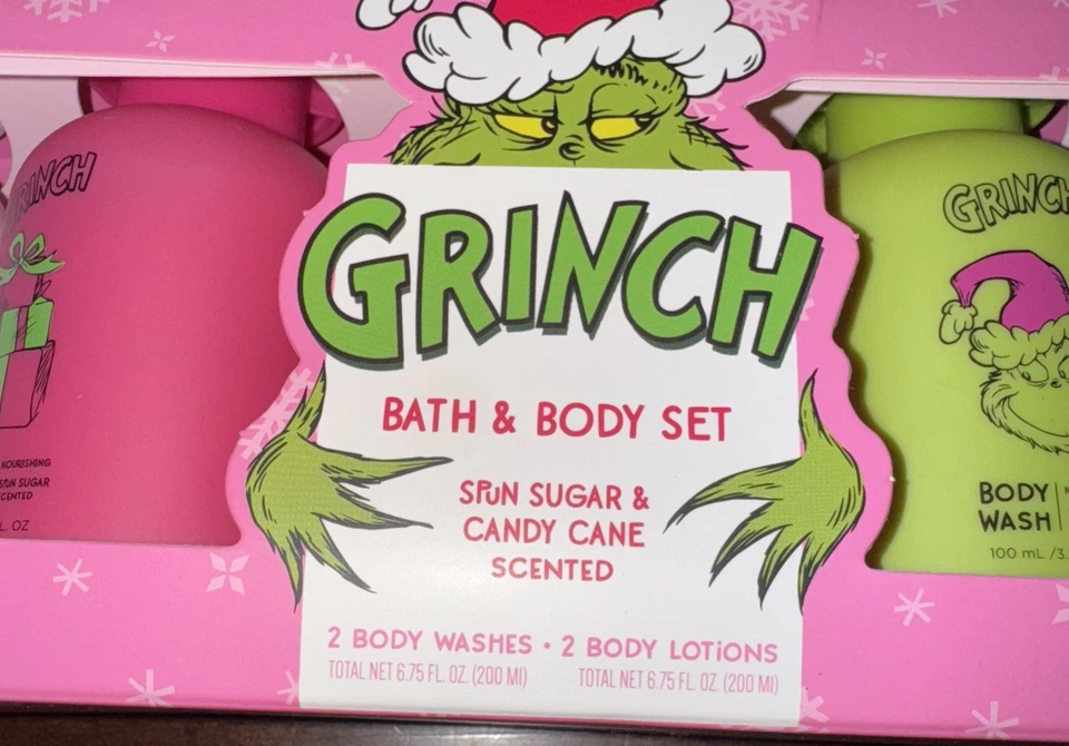 Grinch Bath & Body Set Includes 2 Body Washes/2 Body Lotions - Image 4 of 4