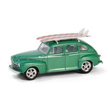 1/64 1946 Fordor Super Deluxe with Roof Rack & Surfboards, Hobby Shop 16 97160-A