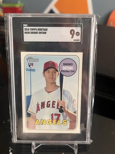 2018 Rookie Topps Heritage Shohei Ohtani #600 (RC) SGC 9 Dodgers