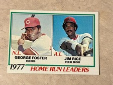 1978 Topps George Foster & Jim Rice  #202NM Condition SKU#37770