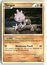 Tyrogue 33/123 Pokemon English HeartGold & SoulSilver 2010