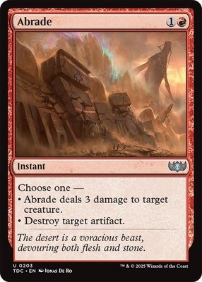 Abrade - 203 - NM - Commander: Tarkir: Dragonstorm