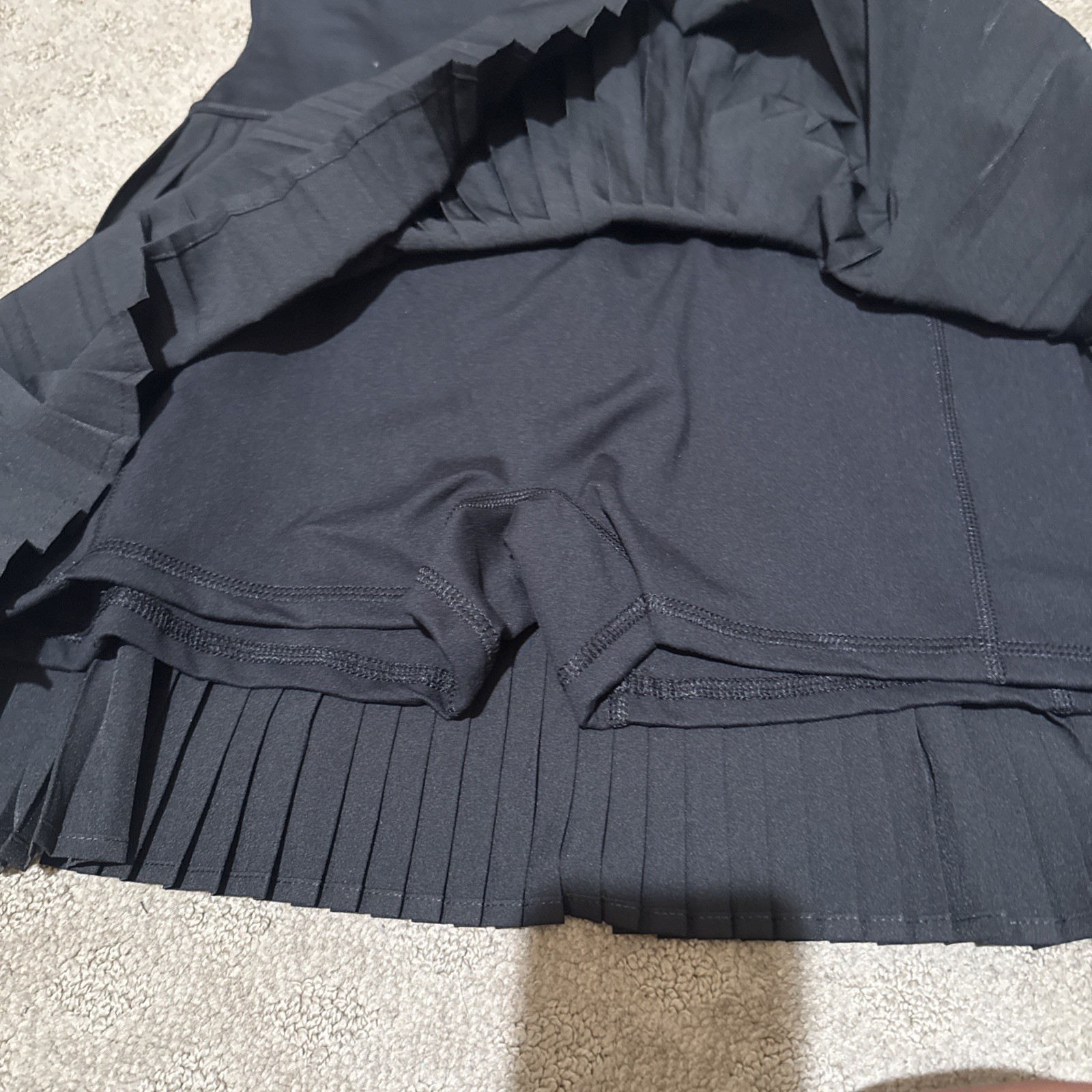 Yogalicious Black Lux Net Motion Active Pleated Mini Dress. Sz M. NWT!