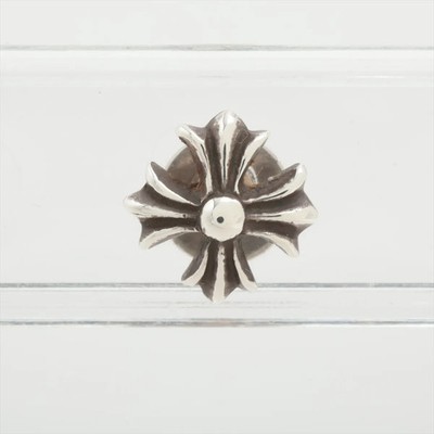 Chrom Herzen CH plus Ohrstecker Piercing Schmuck (für ein Ohr) 925×14K 0,7g mit Rechnung