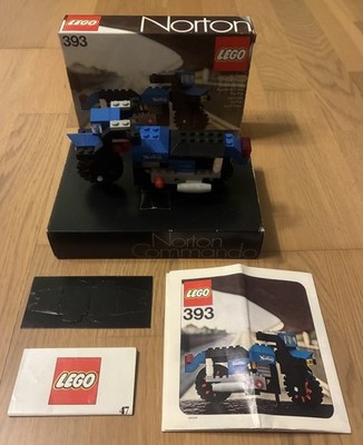 Lego LEGOLAND 393 Norton Motorrad (1976) VOLLSTÄNDIG + OVP + OBA Vintage Technic