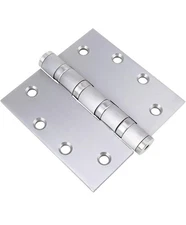 3 Pack - 4"x4" Self Closing Door Hinges, Spring Loaded Hinges for Interior & Ext