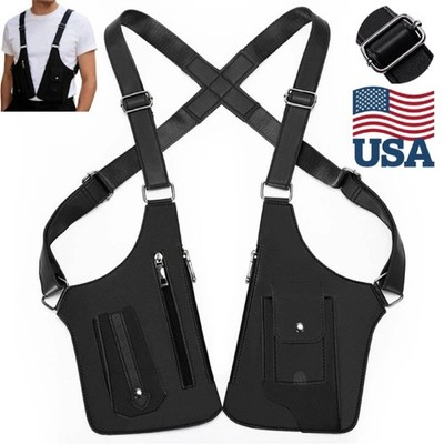 Premium PU Underarm Shoulder Bag for Men, Anti-Theft Double Shoulder Armpit USA