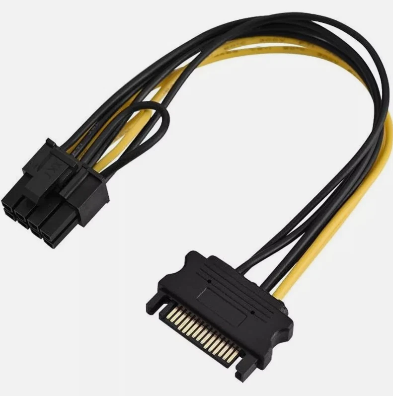 10PCS 2 Molex 4 Pin a 8 Pin PCI Express scheda Video Pci-E ATX cavo convertore di potenza PSU-cavo adattatore Molex a Pcie 8 Pin  7