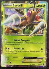 Beedrill EX XY157 Holo Black Star Rare Promo  Pokemon Card LP/NM