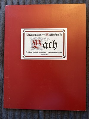 Johann Sebastian Bach, Stammbaum der Musikerfamilie Bach.