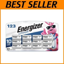 12 CR123A Lithium Photo Batteries - Exceptional 1500mAh Performance Included