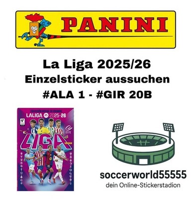 Panini La Liga 2025/26 - Einzelsticker #ALA 1 - #GIR 20B aussuchen