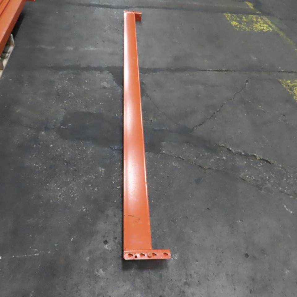 108" x 5" x 1-5/8" 50E Shaved Pin Pallet Racking Beam Shelf 6,150lb