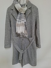 ❤️Amisu Damen Übergangs MANTEL, mit Halstuch, Grau, Gr. 38, Neu o. Etikett ❤️