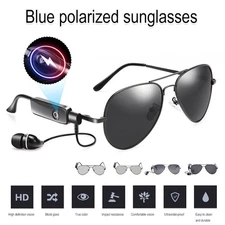 Smart Glasses Polarized bluetooth Sunglasses Headphones With Stereo Speaker US