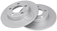2X Bremsscheibe Hinten ABS 16883 FÜR Audi Seat Skoda VW Scheibenbremse