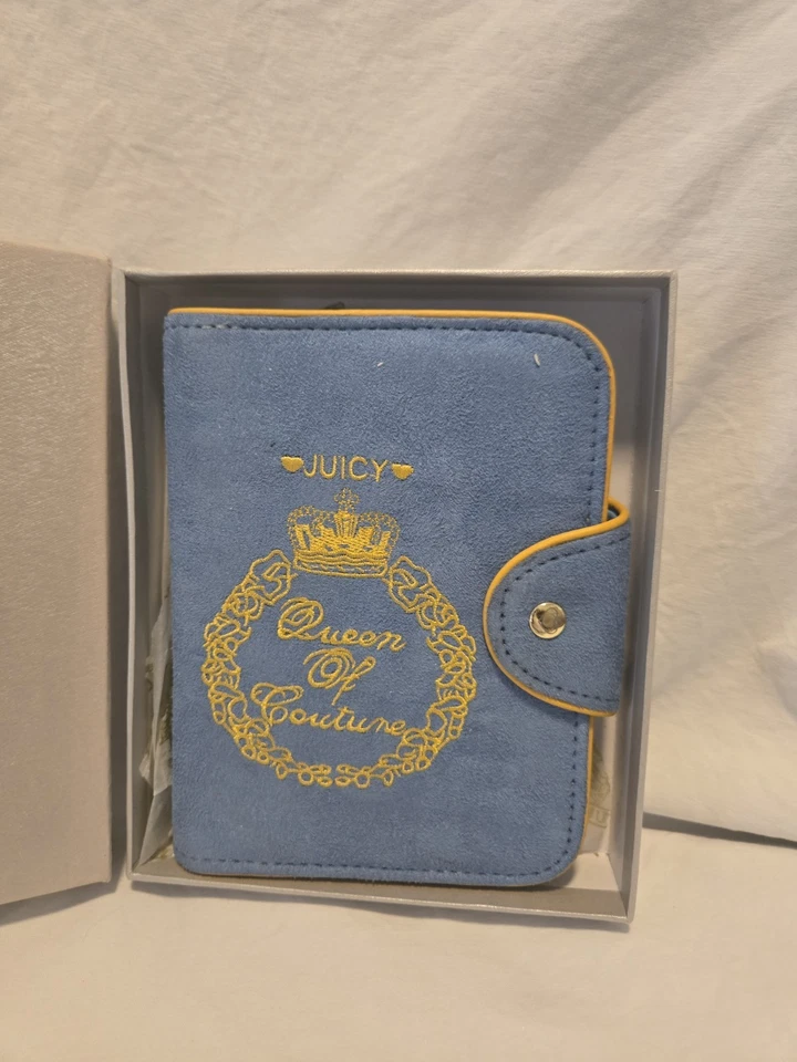 Rare Juicy Couture Blue Velvet Mini Planner / Organizer – “Queen of Couture”... - Image 2 of 4