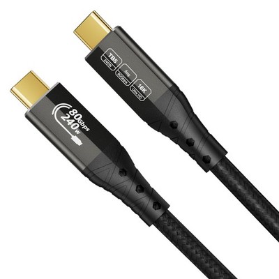 ZIKNYDO USB 4 für Thunderbolt 5 Kabel, C 80Gbps Datenübertragung, 0,5m*1