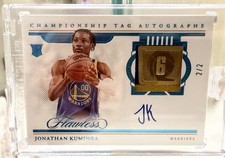2021-22 Flawless Jonathan Kuminga Championship Tag Rookie Auto RC Sealed