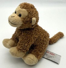 GUND Jungle Sounds Zip Alongs Monkey 5  Plush Toy 31053 - WORKS 