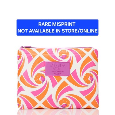 RARE MISPRINT NEW Aloha Collection Hawaiian Airlines Limited Edition Mid Pouch 