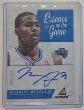 Maurice Harkless - RC Autograph serial numbered /199 Acetate Pinnacle Basketball