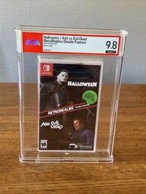 Halloween & Ash Vs Evil Dead Nintendo Switch Game Sealed A Graded PSA 9.8