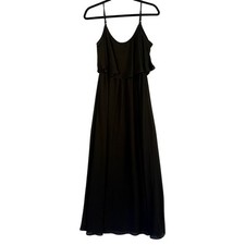 Show Me Your Mumu Black Maxi Dress Women’s Small Flowy Mini Cocktail Boho LBD