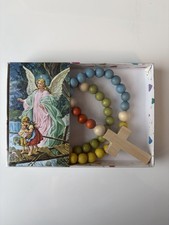 My First Wooden Child's Rosary -Non Toxic New in Box