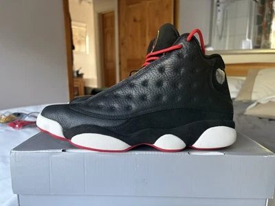 Nike Air Jordan 13 XIII Playoffs Retro Black Varsity Red White Bred UK10 US11 - Image 1 of 4