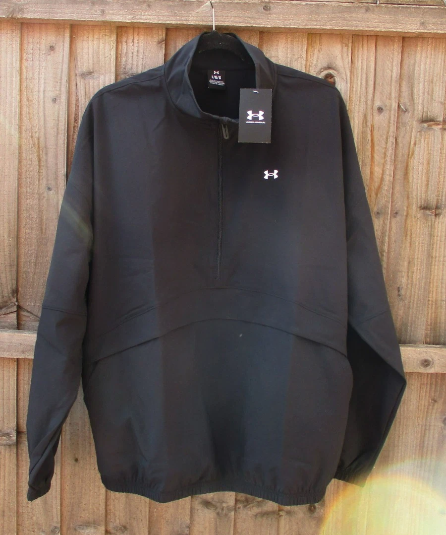 Ladies Under Armour Storm Run Half Zip Jacket Large 44" Oversized Black BNWTs