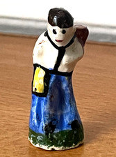 Fève ancienne Homme Portant des Bûches ⭐ Galette des Rois French Charm H=4,2cm