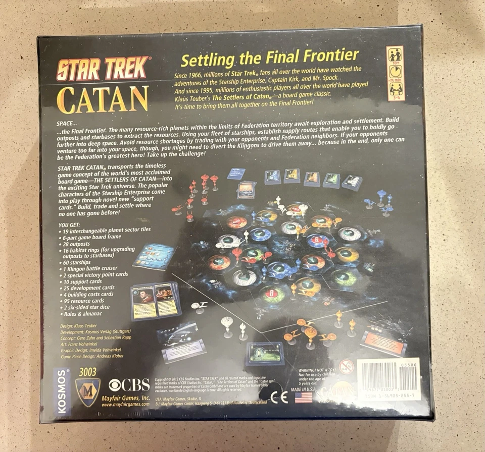 Настольная игра Star Trek Catan (Settlers Of Catan) новая в коробке/запечатанная - Изображение 2 из 2