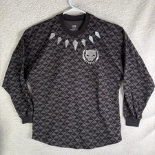 Marvel Black Panther Spirit Jersey Mens Small Black Wakanda Forever Disney