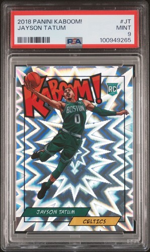 2018-19 Panini Kaboom SSP Jayson Tatum Rookie #JT PSA 9 RF7