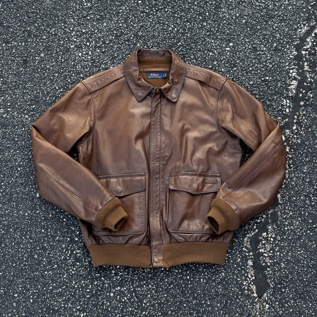 Polo Ralph Lauren Leather Outer Shell Coats, Jackets & Vests for