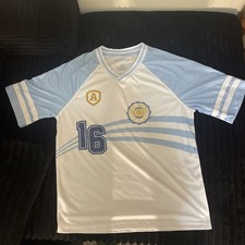 Hybrid Argentina Men's Football Jersey Number 16 Size Medium