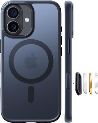 TORRAS Magnetic Case for iPhone 17   Slim Shockproof 12FT Drop MagSafe Black